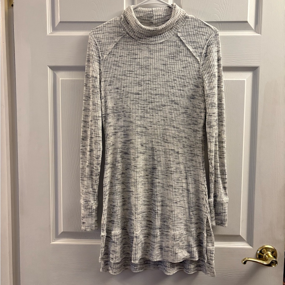 Motherhood Maternity Light Gray & Heathered White Mini Dress